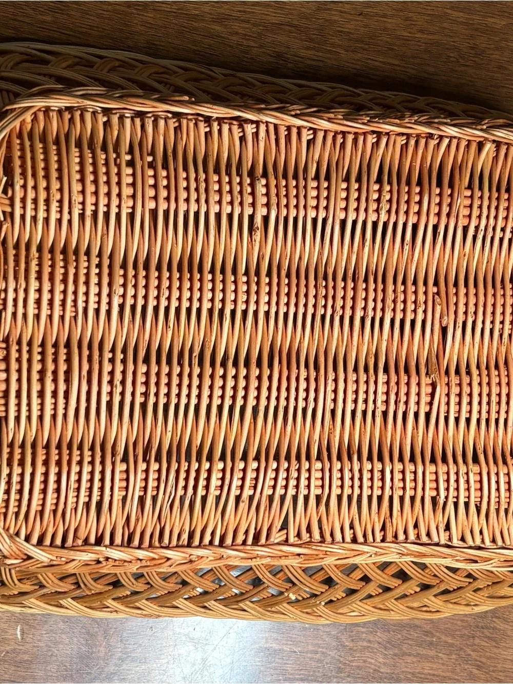 Handwoven Wicker Basket in Natural Brown - Versatile Home Accent
